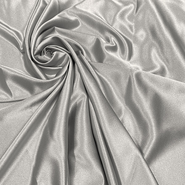 Duchess Satin Fabric 60"W Heavy Weight - Smoke Gray