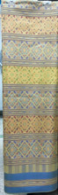 Traditional Thai Silk  Damask Fabric 40"x80" Thai-Laos Skirt (Praewa) - Pastel Yellow