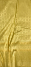 Traditional Thai Silk  Fabric 40"x70" for Thai-Laos Skirt (Lanna) - Golden Gold