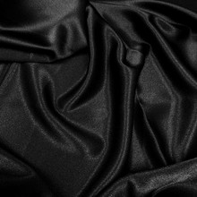 Duchess Satin Fabric 60"W Heavy Weight - Black