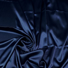 Duchess Satin Fabric 60"W Heavy Weight - Dark Blue