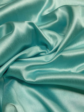 Italian Faux Silk Fabric 58"W - Mint Green