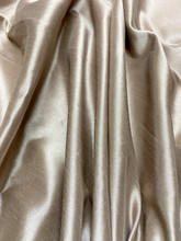 Italian Faux Silk Fabric 58"W - Golden Brown