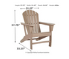 Contemporary Adirondack Chair in Greyish Brown