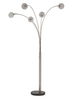 Metal Arc Floor Lamp in Silver Finish " Winter" Metal Arc Floor Lamp in Silver Finish " Winter"