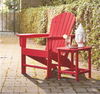 Rectangular End Table in Red "Sunshine Treasure"