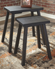 2pc Casual Nesting Table Set in Black"Marisburg"