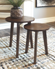 2pc Casual Nesting Table Set in Brown "Clydmont"