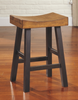 Casual Two-Tone Saddle Stool "Glosco" Set 2