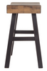 Casual Two-Tone Saddle Stool "Glosco" Set 2