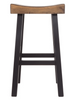 Casual Two-Tone Saddle Tall Stool "Glosco" Set of 2