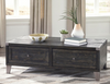 Contemporary Lift Top Coffee Table in Dark Gray "Todoe"