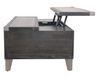 Contemporary Lift Top Coffee Table in Dark Gray "Todoe"