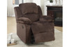 Rocker Recliner in Chocolate Suede