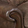 Traditional Accent Chair in Rustic Brown "Thomasina"