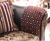 Traditional Sofa in Burgundy/Dark Brown "Quirino"