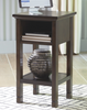 Contemporary Accent Table in Dark Brown "Marnville"
