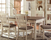 Casual Two-Tone Dining Table in Antique White & Weathered Oak "Bolanburg"