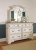 Casual 4pc Distressed Bedroom Set in Chipped White "Realyn"