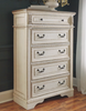 Casual 4pc Distressed Bedroom Set in Chipped White "Realyn"