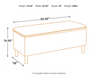Casual Accent Bench in Gray "Kaviton"