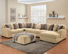 4pc Sectional in Gull "Wesley"