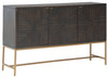 Accent Cabinet In Brown/Gold Finish "Elinmore"