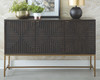 Accent Cabinet In Brown/Gold Finish "Elinmore"