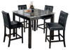 5pc Contemporary Counter Height Dining Set In Black "Maysville"