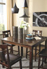 5pc Casual Counter Height Dining Set In Brown "Bennox"