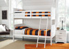 Twin Bunk Bed Panels/ Slats/ Rails and Ladder in White "Lulu"