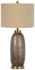 Glass Table Lamp in Taupe "Aaronby"