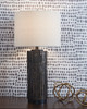 Black Table Lamp "Makya"