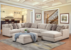 3pc Sectional in Granite "Olympia"