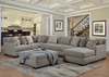 3pc Sectional in Granite "Olympia"