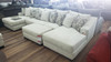 3pc Double Chaise Sectional in Living White "Atlas"