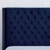 Button Tufted Queen Bed Frame in Navy "Ryleigh"
