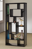 10-Shelf Bookcase Black Oak