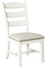 Dining Chair in White/Brown "Valebeck" (Pack of 2)