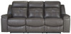 Sofa in Dark Grey Leather "Jesolo"