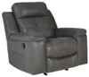 Sofa in Dark Grey Leather "Jesolo"