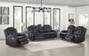 Contemporary Power Reclining Sofa & Loveseat with Adjustable Headrest "Orion"