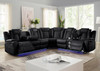 Contemporary 3pc Power Sectional with Adjustable Headrest "Orion"
