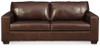 Sofa in Chocolate Leather "Morelos"