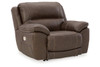 Power Leather Sofa in Chocolate "Dunleith"