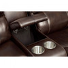 3pc Reclining Sectional in Brown Top Grain Leather "RUTH'