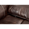 3pc Reclining Sectional in Brown Top Grain Leather "RUTH'