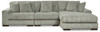 5pc Sectional in Fog "Lindyn" (2 Colors)