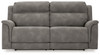 Power Sofa in Slate Faux Leather "Next-Gen DuraPella"  (2 Colors)