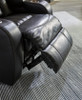 Power Faux Leather Sofa in Midnight "Caveman Den"  (2 Colors)